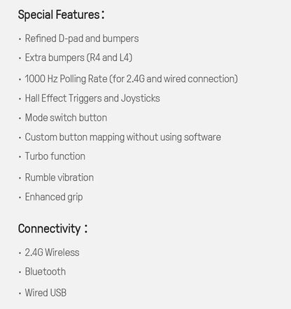 Controle Gamer 8BitDo Ultimate 2C Sem Fio 2.4G com Hall Effect para PC