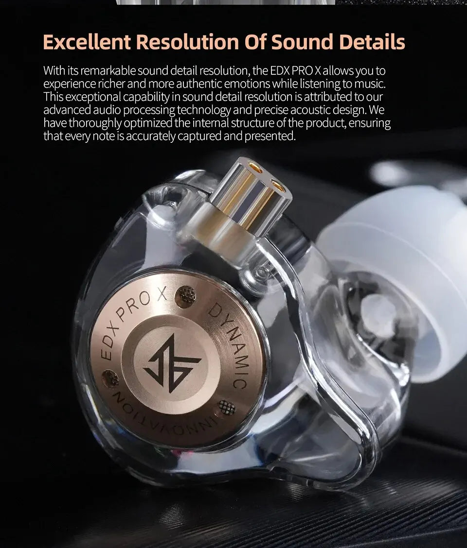 KZ EDX Pro X — Fone In-Ear com Microfone