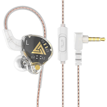 Fone de Ouvido QKZ AK6 com Microfone, Driver Dinâmico e Plugue P2 3,5 mm