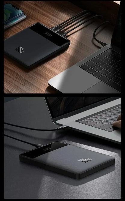 Power Bank Baseus Blade 20000mAh 100W Ultra-Slim com Display Digital Inteligente
