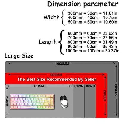 Mouse Pad Gamer Estampa Gamepad XXL – Base Antiderrapante Speed com Borda Costurada