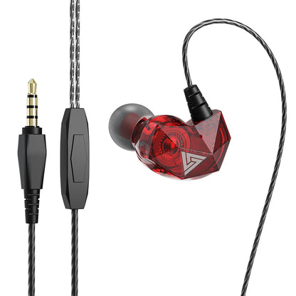 Fone de Ouvido QKZ AK6 com Microfone, Driver Dinâmico e Plugue P2 3,5 mm
