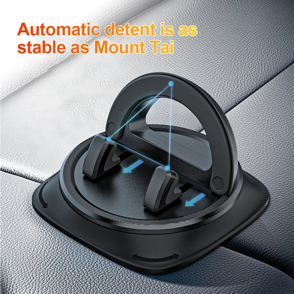 Suporte de Celular Automotivo KEBETEME para Painel com Rotação 360° Antiderrapante