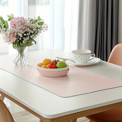 1 unidade de tapete de rato grande em couro sintético, antiderrapante e impermeável, ideal para escritório e mesa. Fácil de limpar.