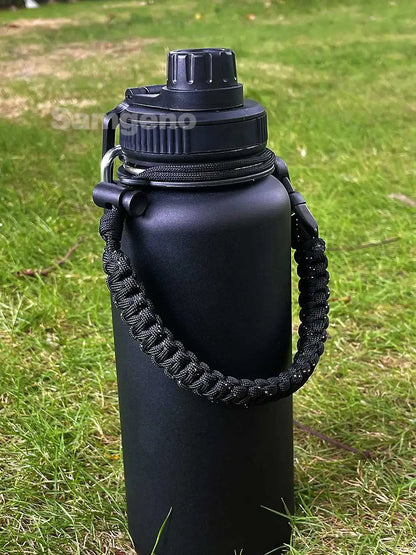 Garrafa Térmica Esportiva em Aço Inox 1000ml / 32oz Isolada a Vácuo com Tampa de Bico Hermética e Boca Larga