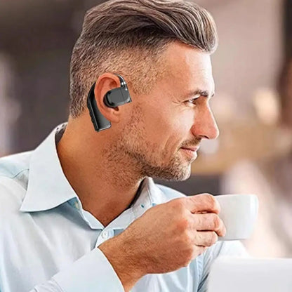 Fone de Ouvido Bluetooth 5.4 com Gancho Espetacular – Headset Esportivo e Empresarial de Alta Fidelidade