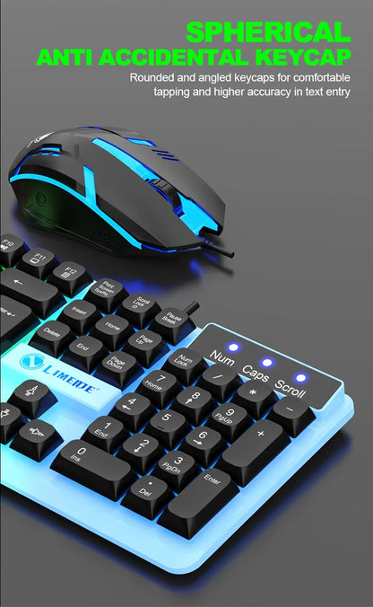 NG GTX350 — Combo Teclado e Mouse Gamer com LED