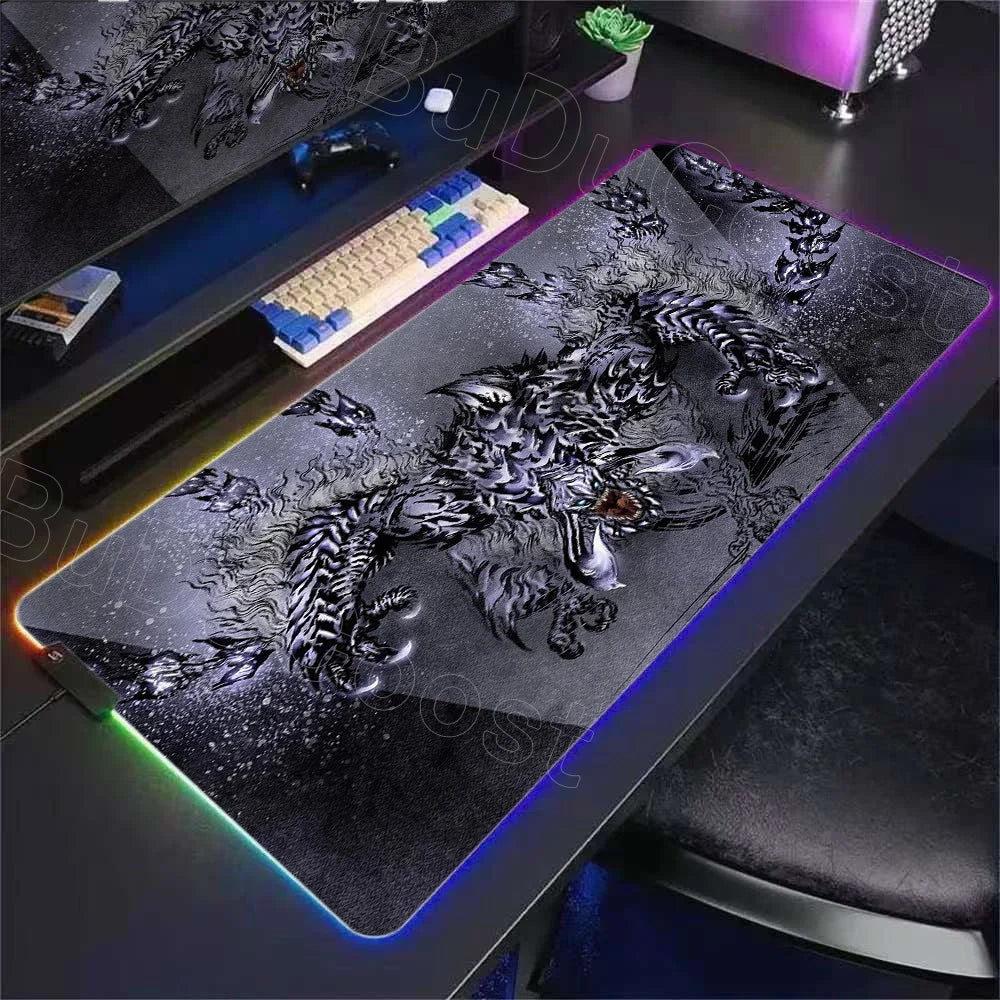 Desk Mat RGB Gamer — Mouse Pad XXL com Iluminação LED