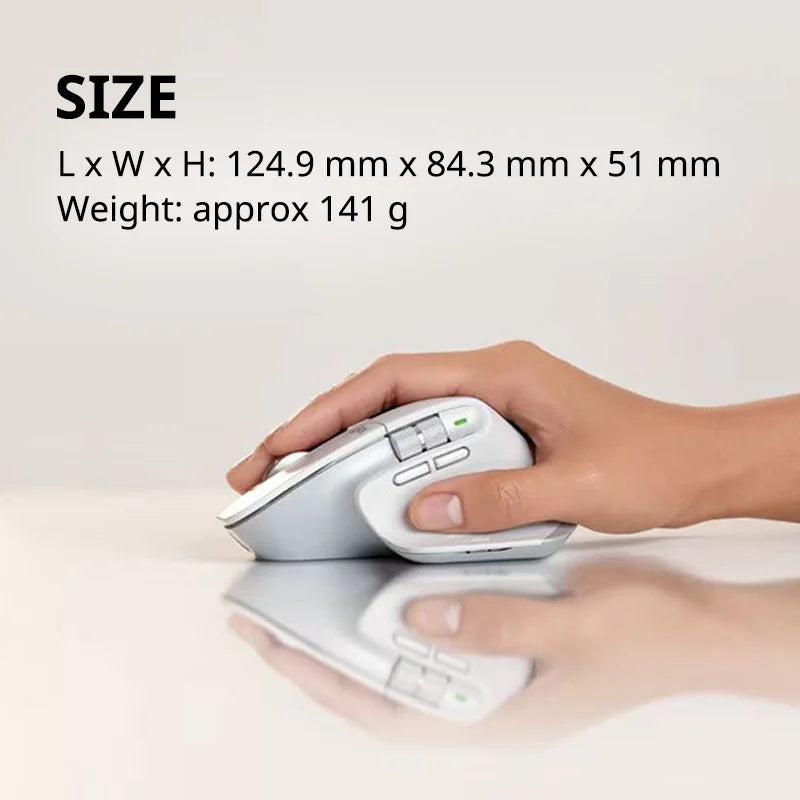 Mouse Sem Fio Logitech MX Master 3S Bluetooth com 8.000 DPI e Rolagem MagSpeed