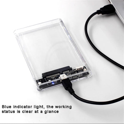 Case SATA 2,5″ Transparente USB 3.0/Type-C