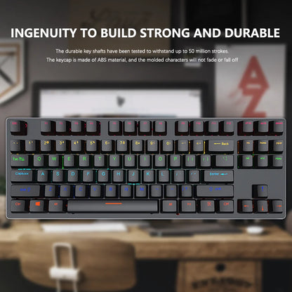AyeBeau — Teclado Mecânico Gamer RGB 87 Teclas