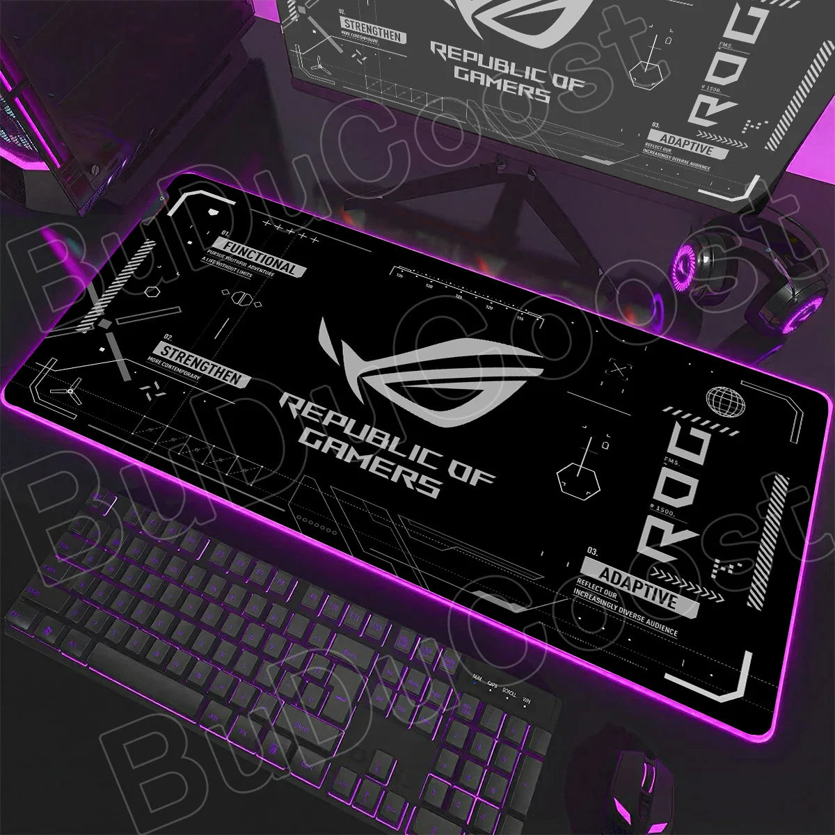 BuDuCoost — Desk Mat RGB Gamer 3 mm