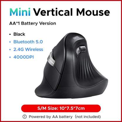 UGREEN — Mouse Vertical Ergonômico Sem Fio 4000 DPI