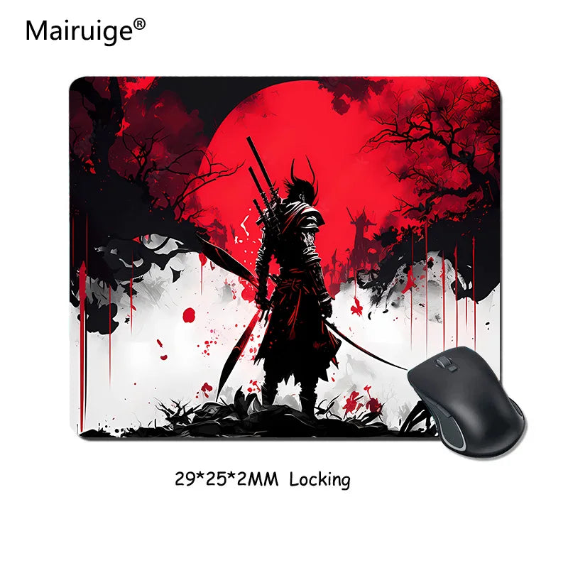 Mouse Pad Gamer Samurai Warrior XXL – Base Antiderrapante Impermeável