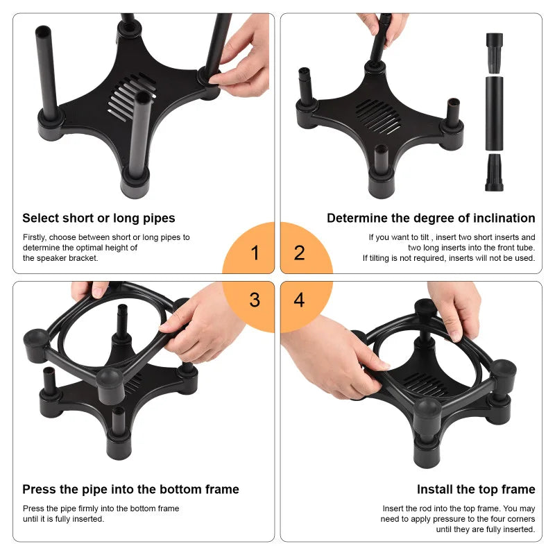Suporte de Mesa para Caixas de Som — Ajustável