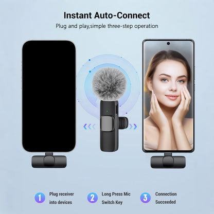 HITOZON — Microfone de Lapela Sem Fio USB-C