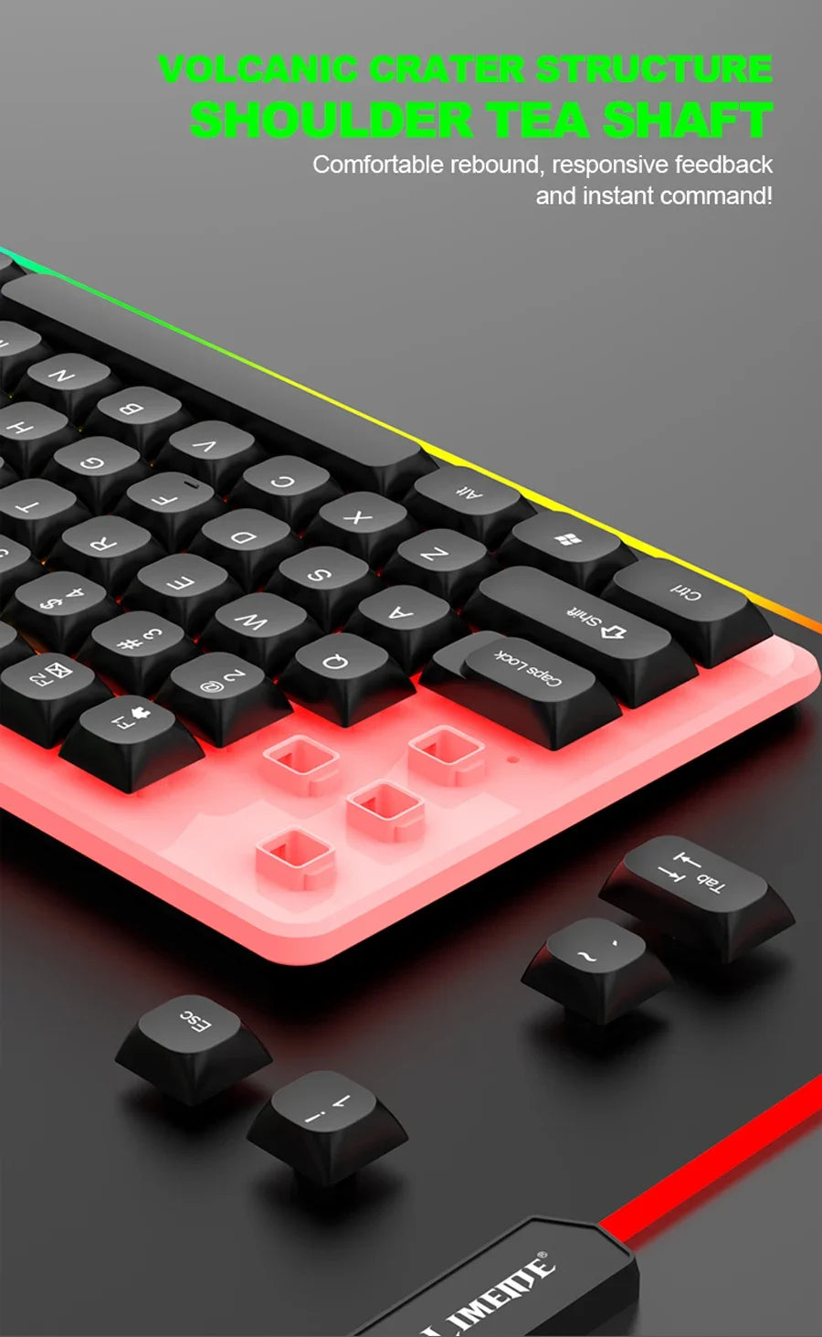 NG GTX350 — Combo Teclado e Mouse Gamer com LED