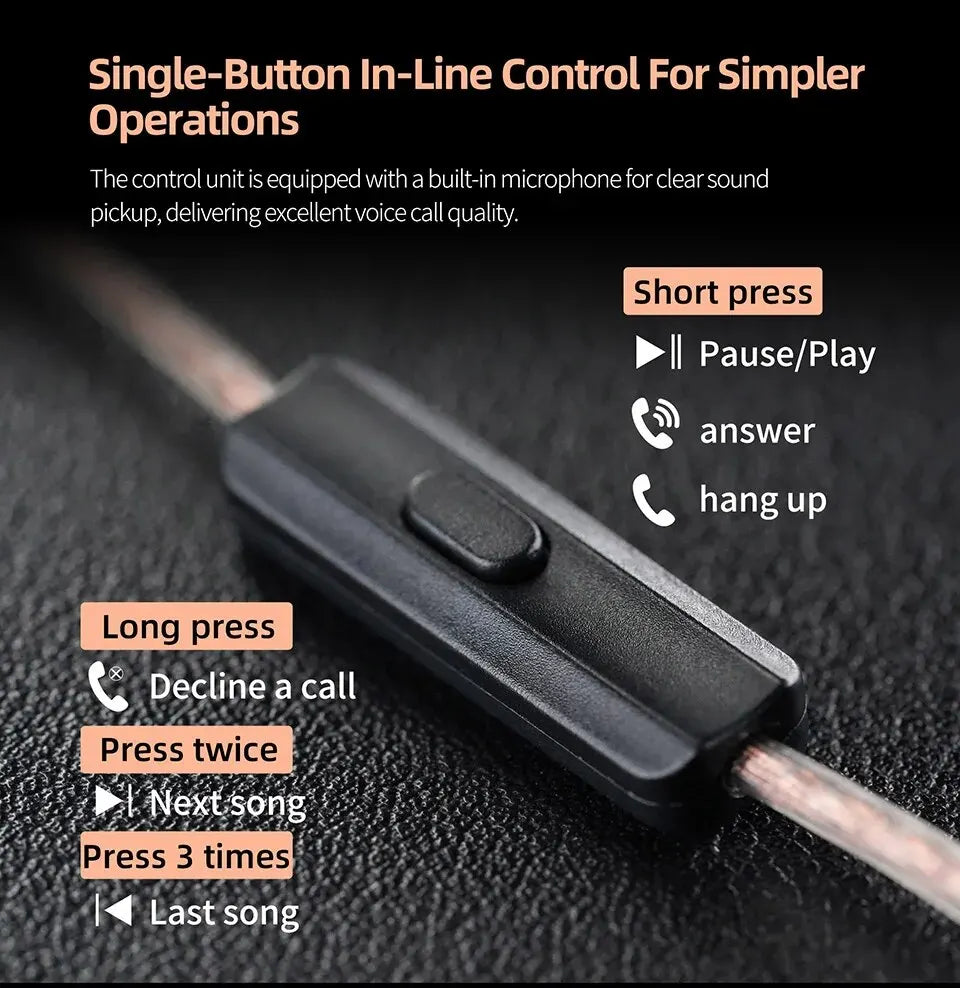 KZ EDX Pro X — Fone In-Ear com Microfone
