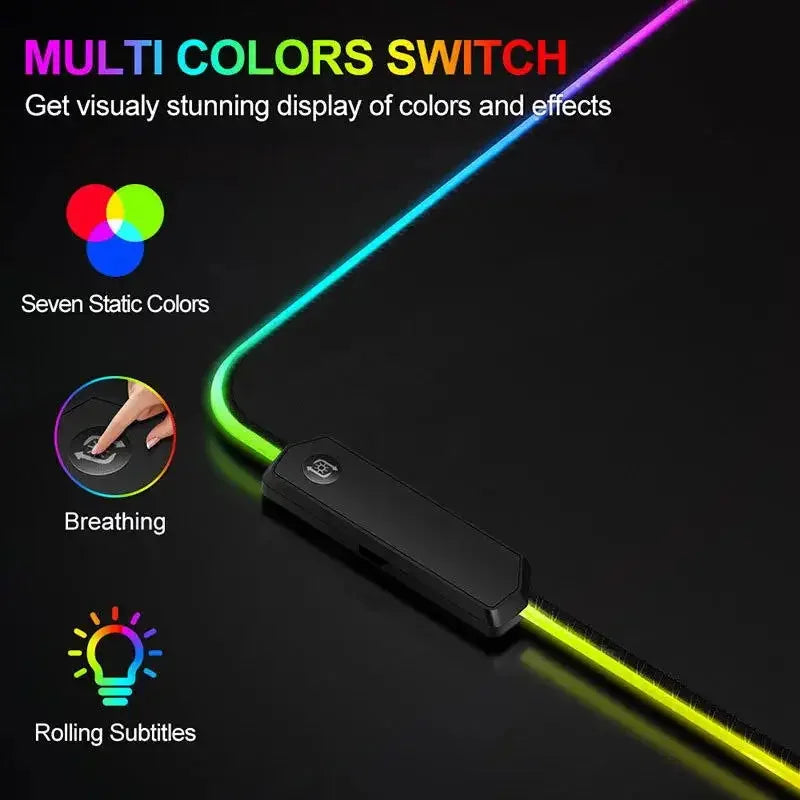 BuDuCoost — Desk Mat RGB Gamer 3 mm