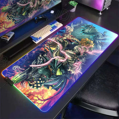 Desk Mat RGB Gamer — Mouse Pad XXL com Iluminação LED