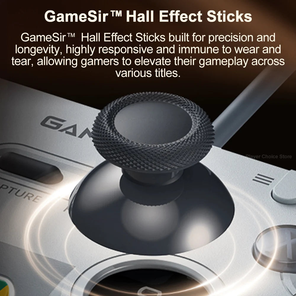Controle Gamer GameSir Tegenaria Lite com Hall Effect, 1000Hz e 2 Botões Traseiros