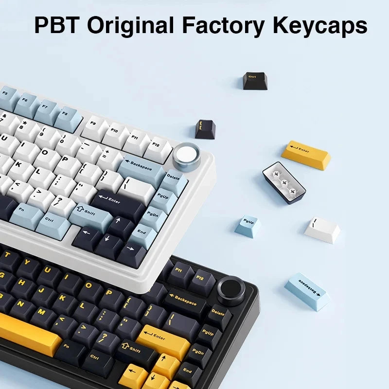 Teclado Mecânico Gamer AULA F75 75% RGB Hot-Swap Bluetooth 2.4G USB