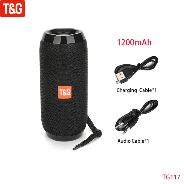 Caixa de Som Bluetooth T&G TG117 10W