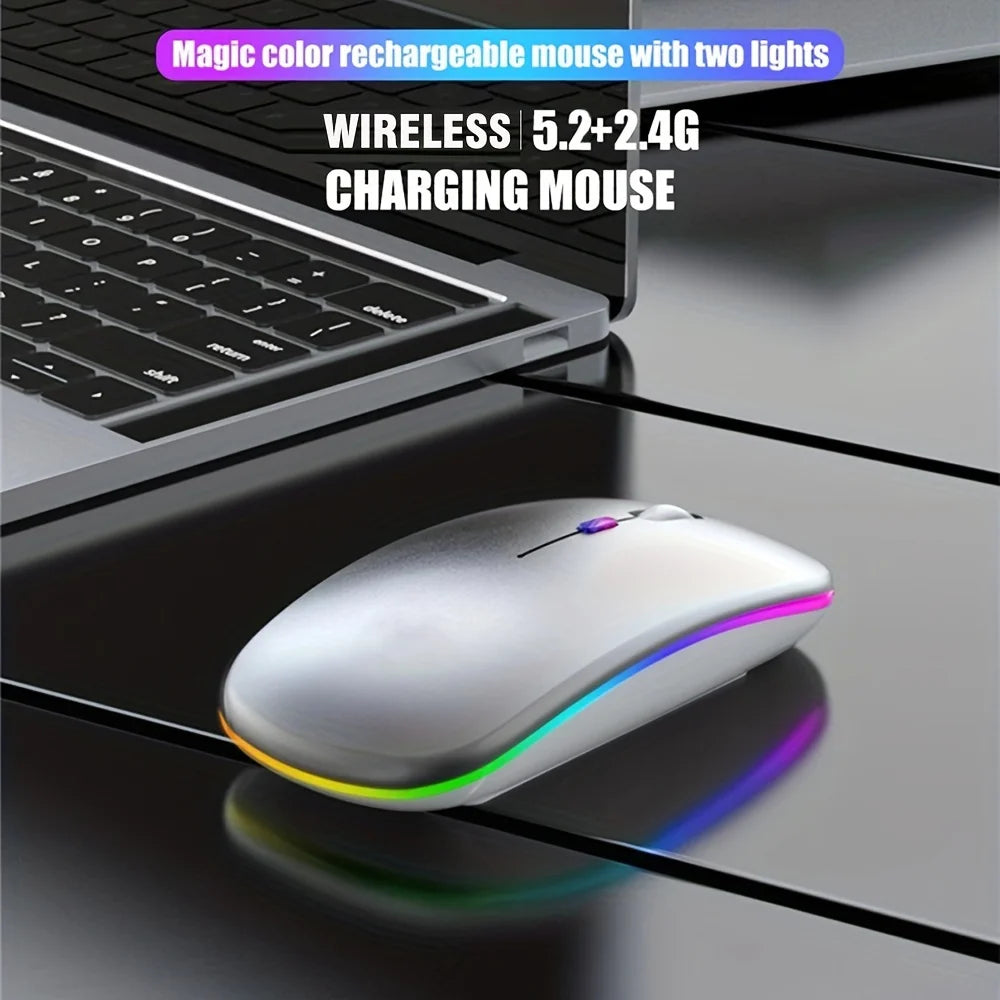 Mouse Sem Fio 2.4G / Bluetooth 5.1 — 1600 DPI