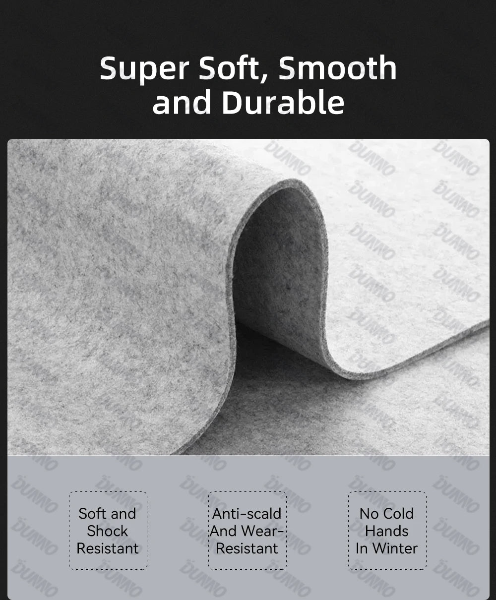 Mouse Pad Premium em Feltro de Lã XXL – Desk Mat Minimalista com Base Antiderrapante