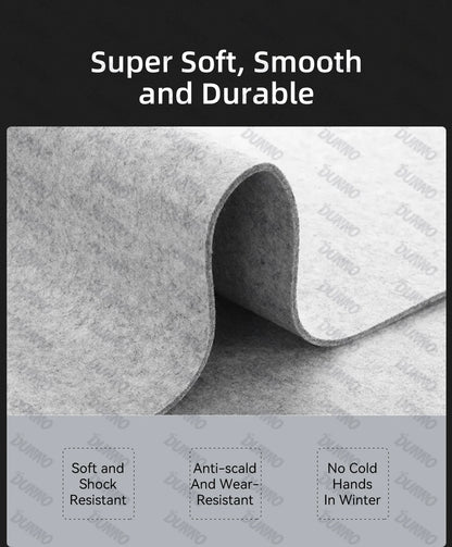 Mouse Pad Premium em Feltro de Lã XXL – Desk Mat Minimalista com Base Antiderrapante