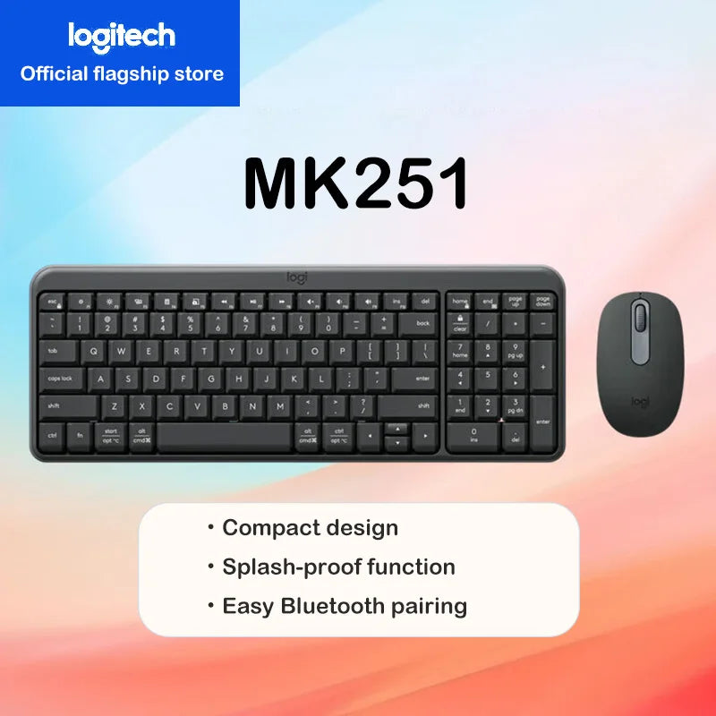 Logitech MK251 — Teclado e Mouse Sem Fio