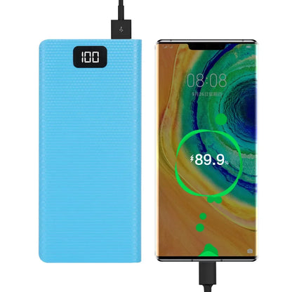 Case Power Bank DIY VIKEFON C18 para 8 Baterias 18650 com Display LCD e Lanterna LED