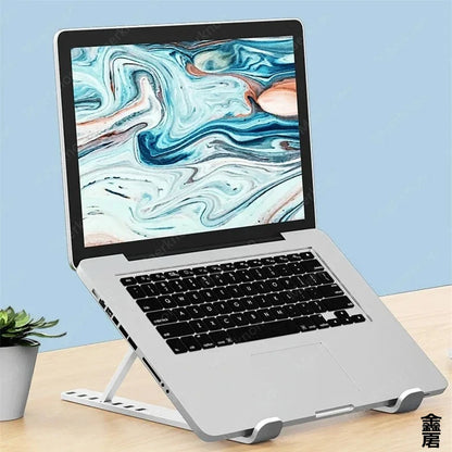 Suporte de Notebook Portátil e Articulado – 7 Níveis de Ajuste com Design Dobrável