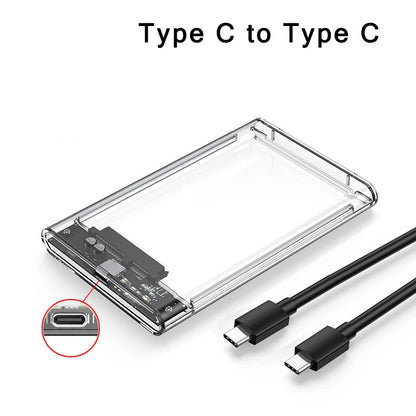 Case SATA 2,5″ Transparente USB 3.0/Type-C