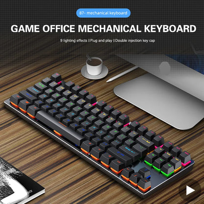 AyeBeau — Teclado Mecânico Gamer RGB 87 Teclas
