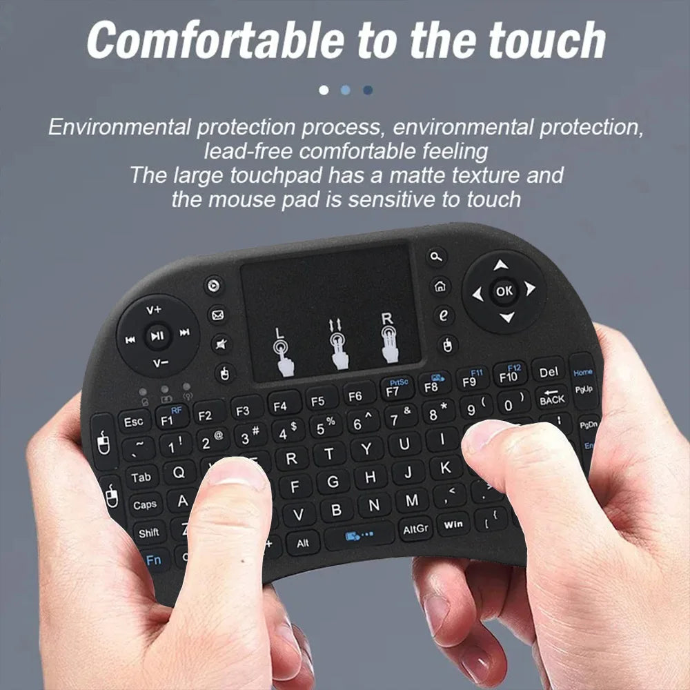 MRSVI i8 — Mini Teclado Sem Fio 2.4G com Touchpad