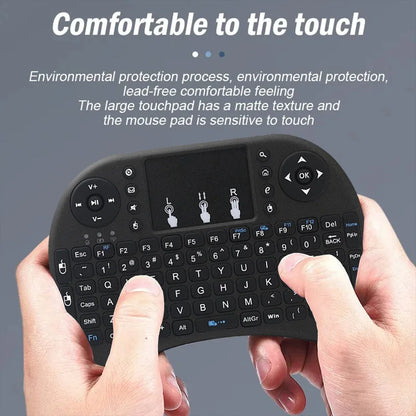 MRSVI i8 — Mini Teclado Sem Fio 2.4G com Touchpad