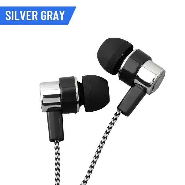 Fone de Ouvido Intra-Auricular Miwayer P2 (3.5mm) – Fone de Ouvido Com Fio, Isolamento Acústico Passivo e Graves Reforçados para Smartphones e PCs