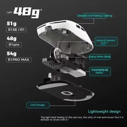 ATK VXE Dragonfly R1 — Mouse Gamer Sem Fio Tri-Mode
