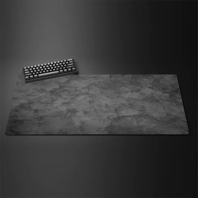 Mouse Pad Desk Mat Minimalista Cinza XXL – Superfície Control e Costura Reforçada