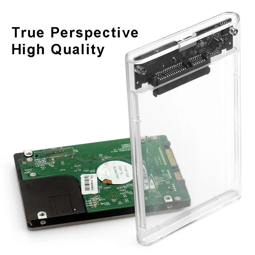 Case SATA 2,5″ Transparente USB 3.0/Type-C