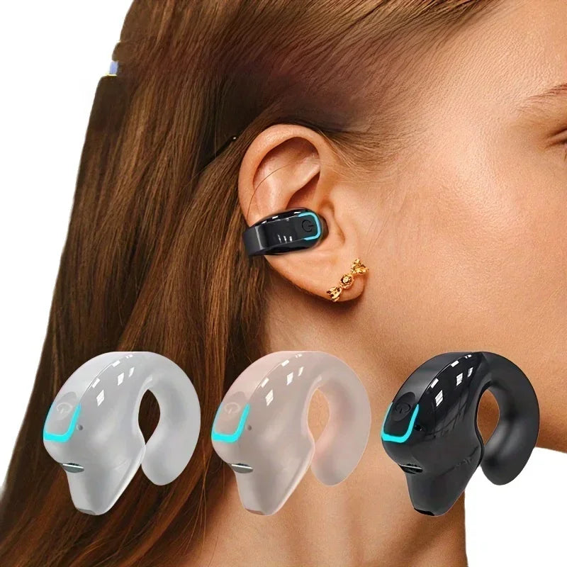 Fone Bluetooth Open-Ear Clip — TWS com Microfone