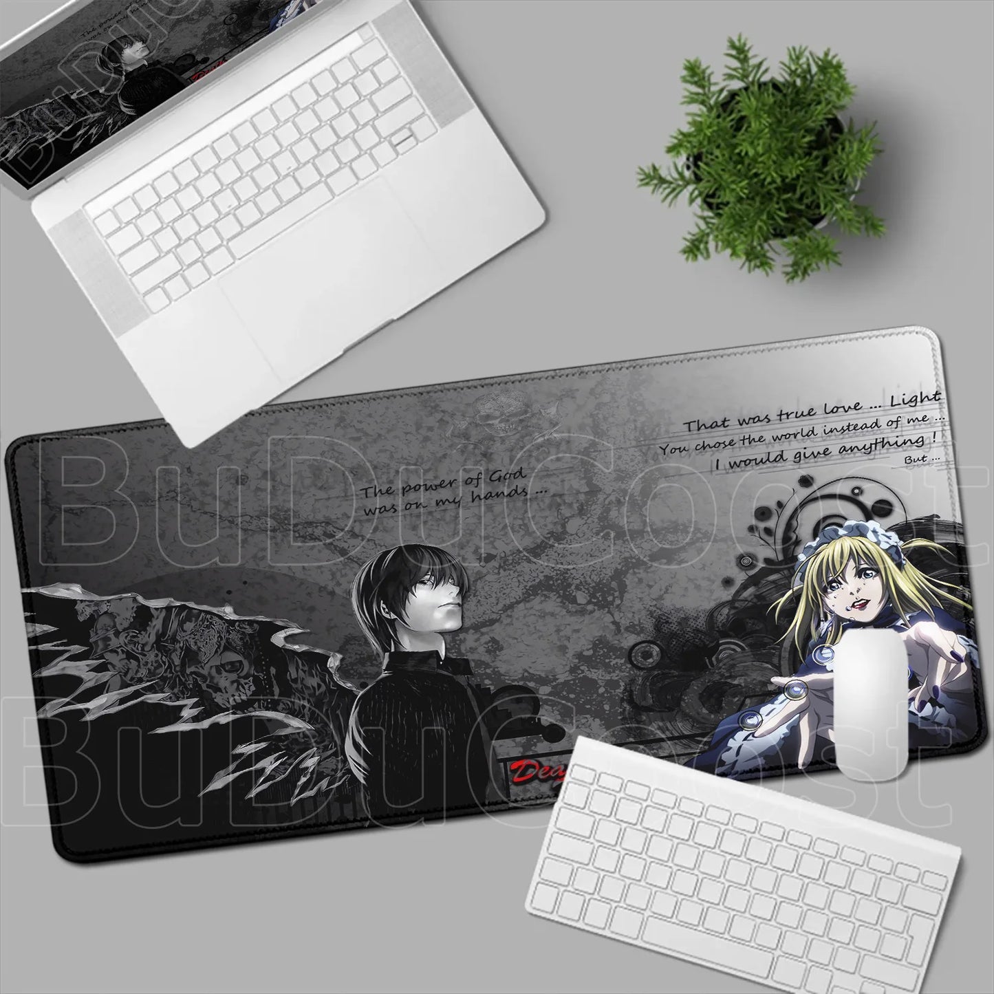 Mouse Pad Gamer Death Note – Light Yagami & Misa Amane XXL Speed
