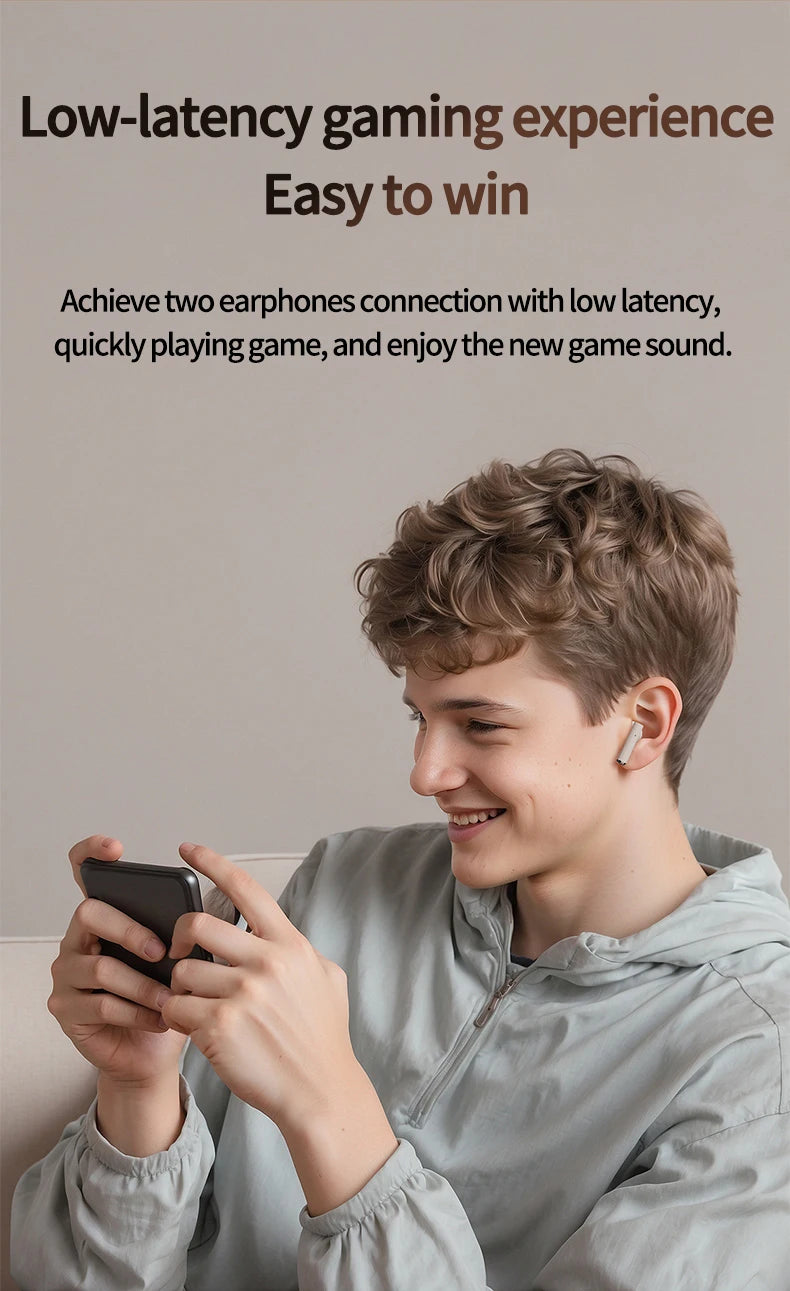 Q86 Bluetooth 5.3 — Fone TWS com ANC