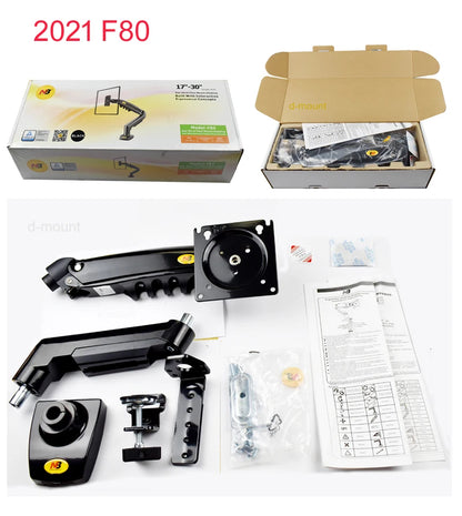 Suporte Articulado para Monitor com Pistão a Gás NB F80 (17" a 30")
