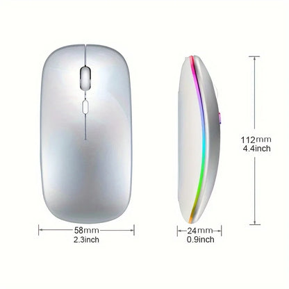 Mouse Sem Fio 2.4G / Bluetooth 5.1 — 1600 DPI