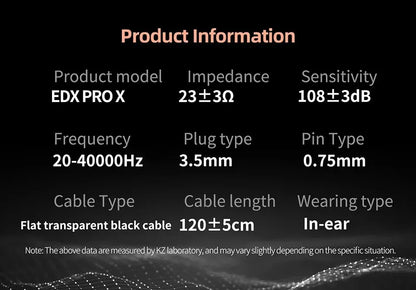 KZ EDX Pro X — Fone In-Ear com Microfone