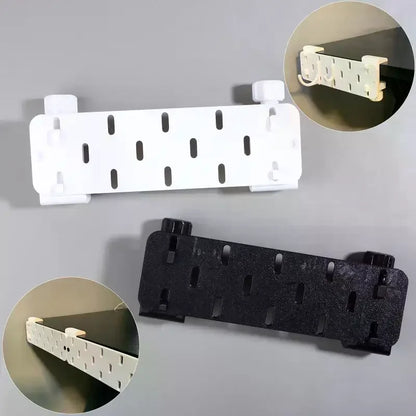 Painel Pegboard Lateral para Mesa (Sem Furos) – Organizador de Borda com Ganchos