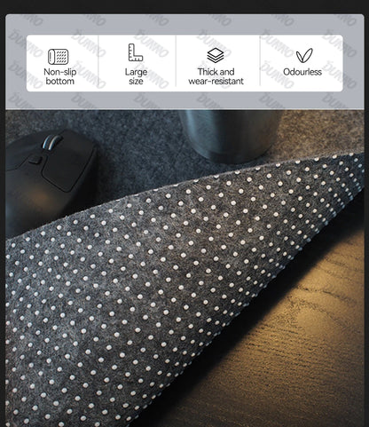 Mouse Pad Premium em Feltro de Lã XXL – Desk Mat Minimalista com Base Antiderrapante