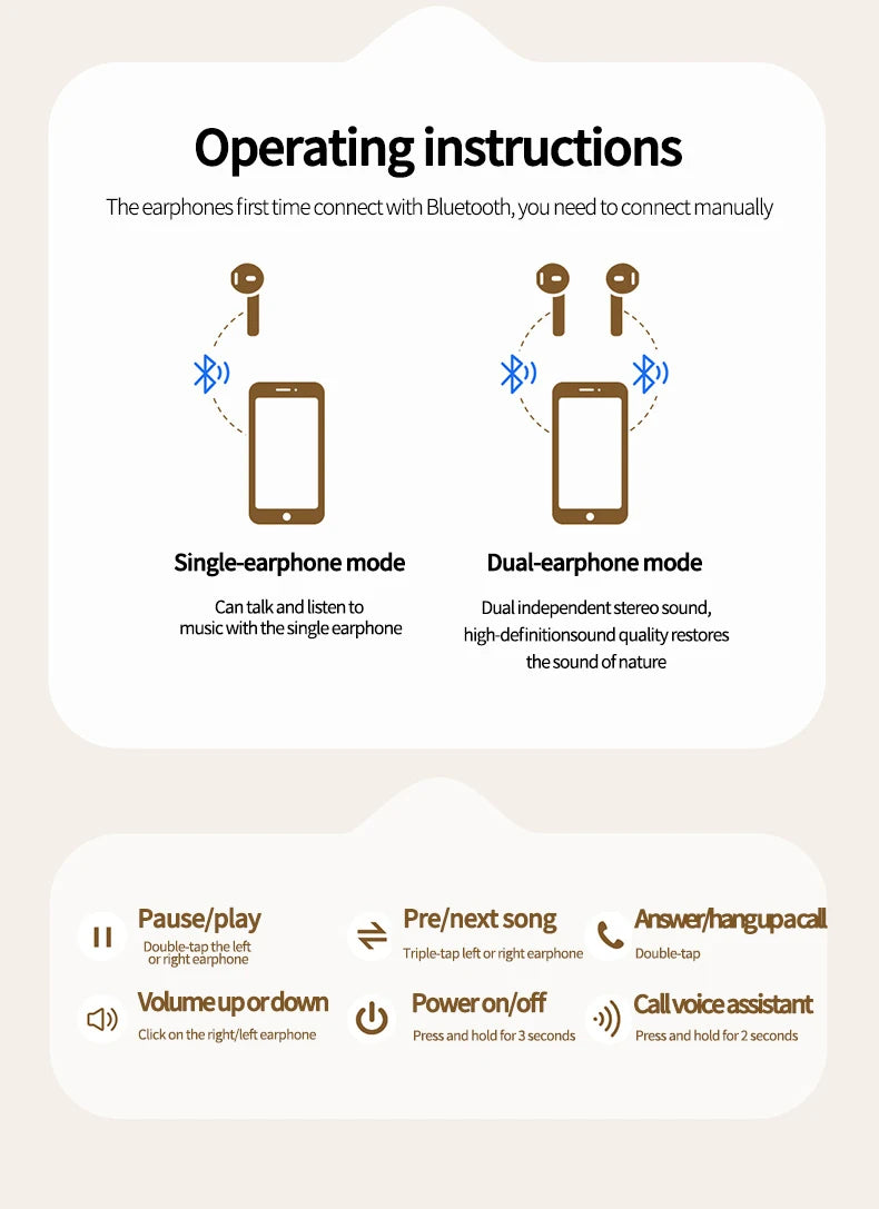 Q86 Bluetooth 5.3 — Fone TWS com ANC